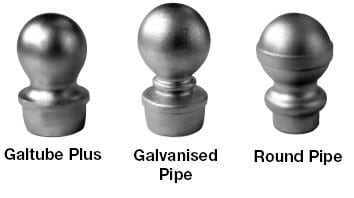 Balls - Round Pipe - Aluminium